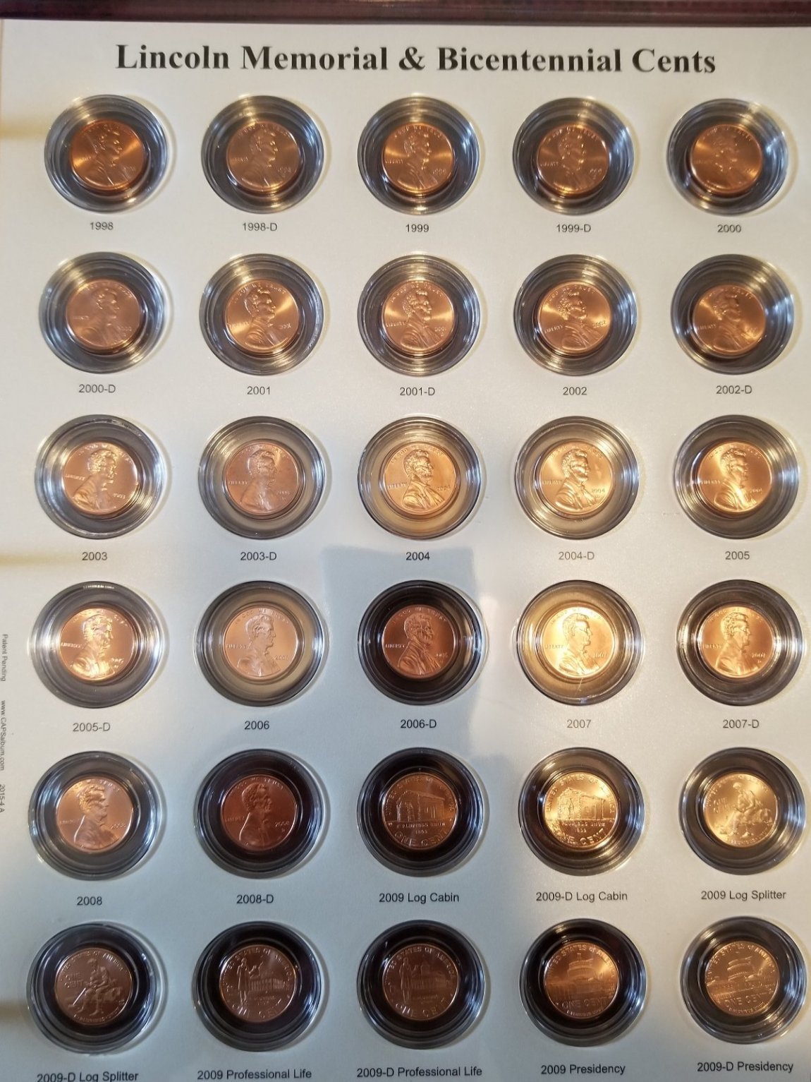 Lincoln-Memorial/Shield-Cent-Set