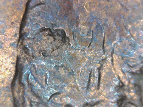2001-D-Pennny/-Has-A-Chunk-Missing--Obverse