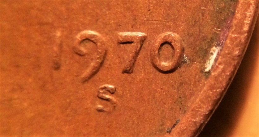 1970-S-Small-Cent-?-The-9-Appears-To-Match-Ex.-On-Variety-Visita