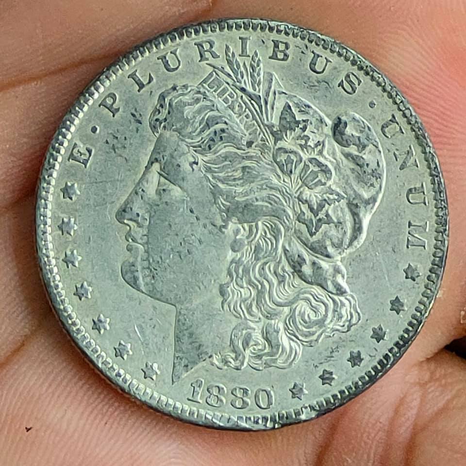 1880-O-Morgan-Dollar--Struck-Through-Error-Or-Damaged?