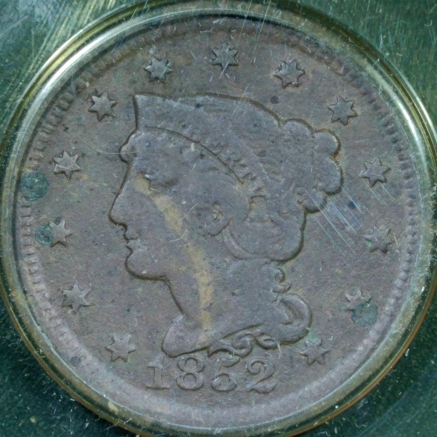 1852-Large-Cent-For-Grading