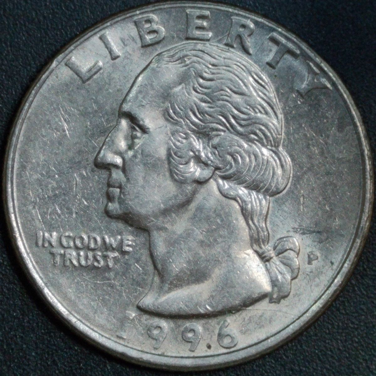 1996-P-Washington-Quarter:-Spike-Head
