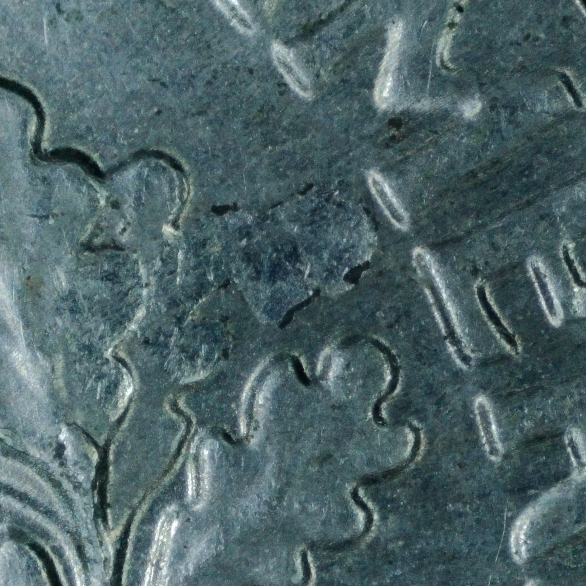 2023-P-Roosevelt-Dime:-Indents-On-Reverse