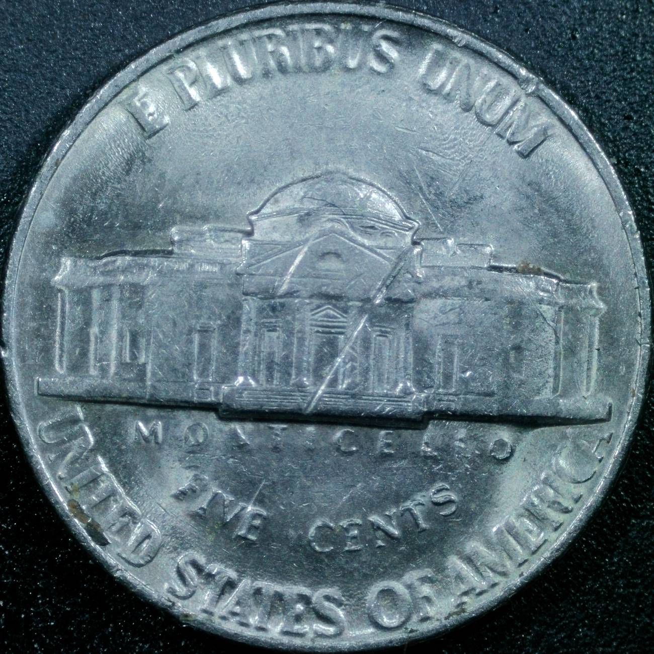 1982-P-Jefferson-Nickel:-Fuzzy-Lettering
