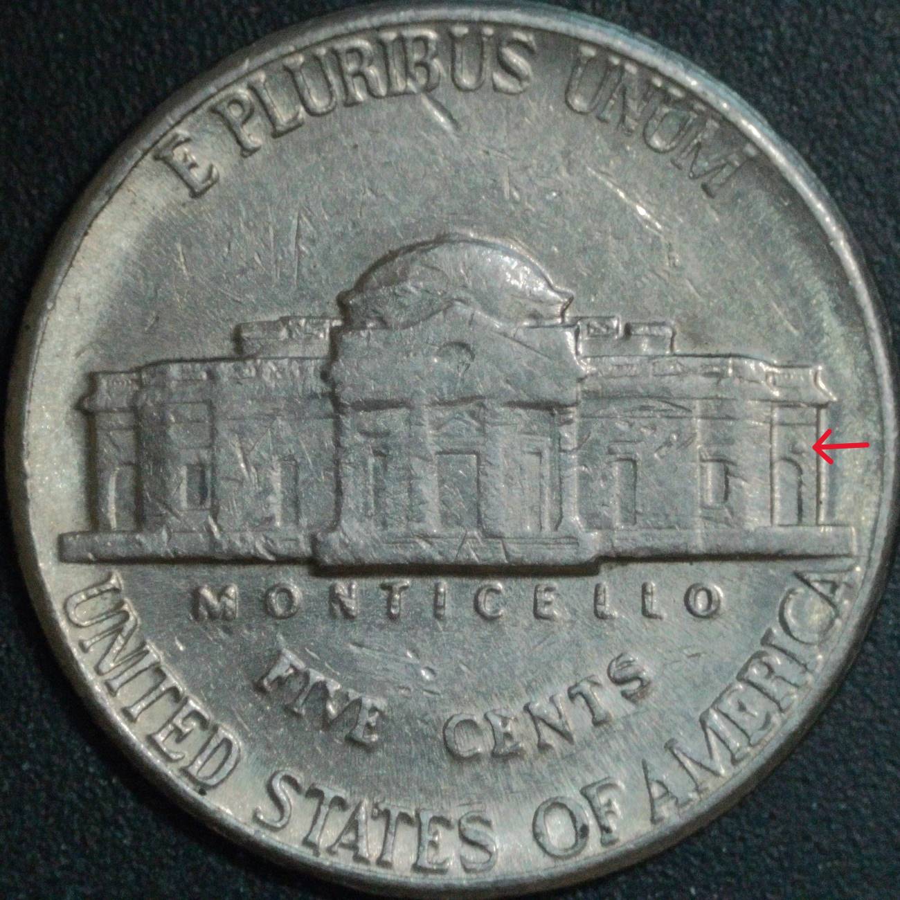 1993-P-Nickel:-Circle-Above-Right-Side-Door
