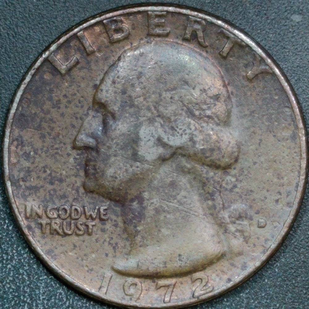 1972-D-Quarter:-Coppery-Toning