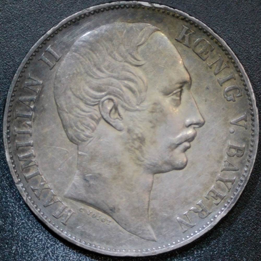 1864-Maximillian-II-Bavarian-Thaler