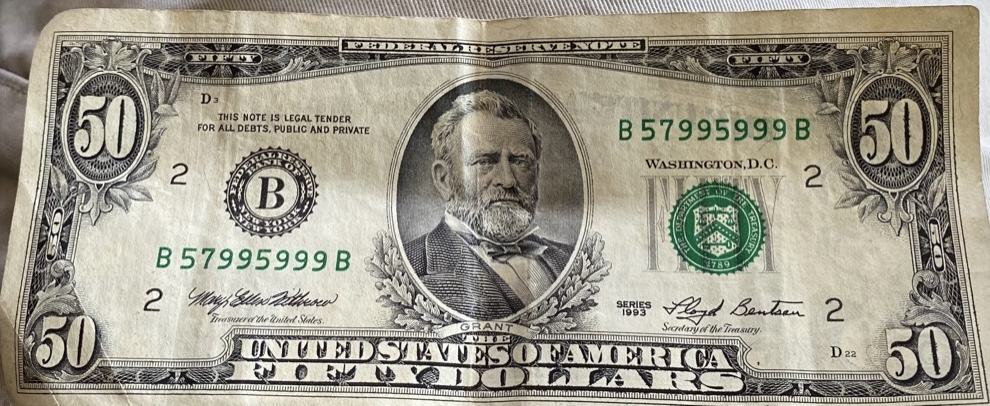 1993-$50-Serial-Number