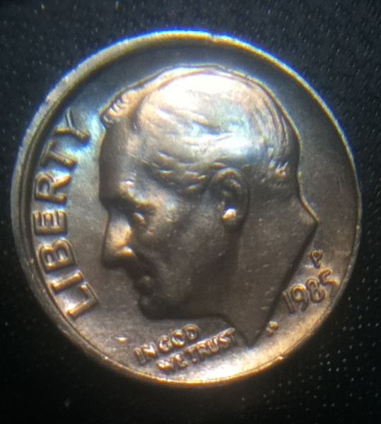 1985-P-Dime-With-Doubling-And-Off-Center-Opinions?
