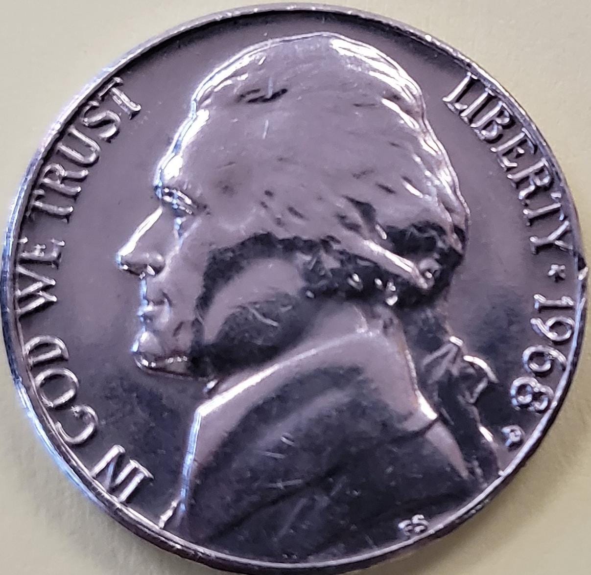1968-D-Silver-Nickel-?-It's-Super-Shiny