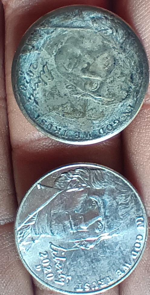 Nickel-2020-D-Stuck-On-Washer?-Or-Missing-Clad?