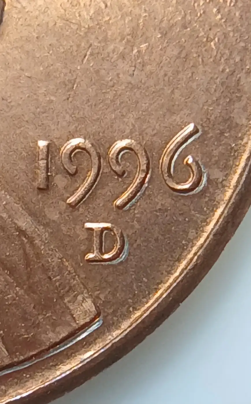 1996-D-Lincoln-One-Cent-Missing-Reverse-Copper-Plating