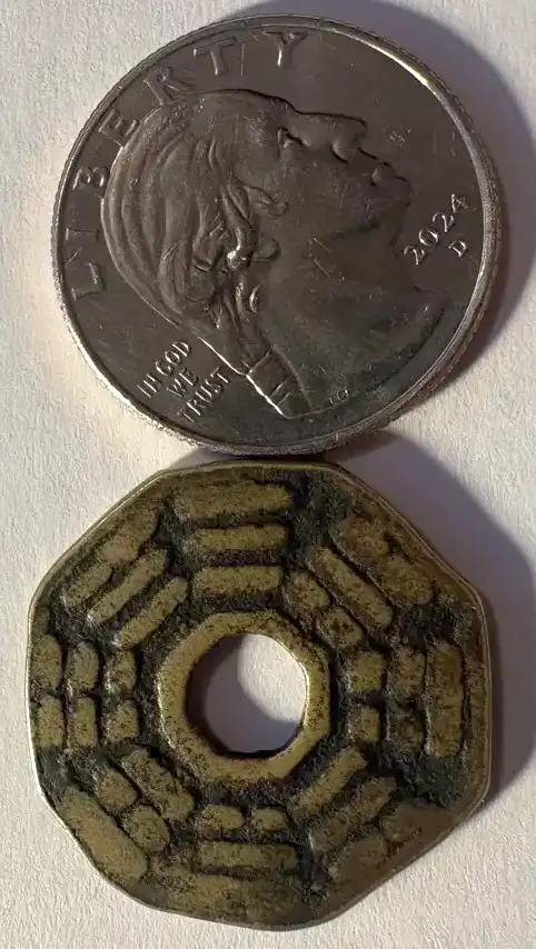 Help-Identifying-A-Chinese-Bagua-Charm---Modern-Feng-Shui-Piece-Or-Older-Cast-Charm?