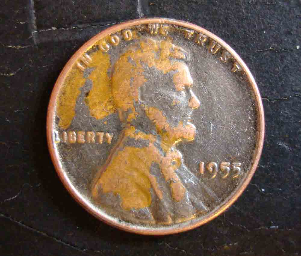 1955-Steel-Wheat-Penny,-Passed-Magnet-Test