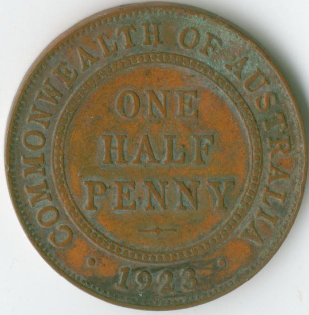 1923-Half-Penny