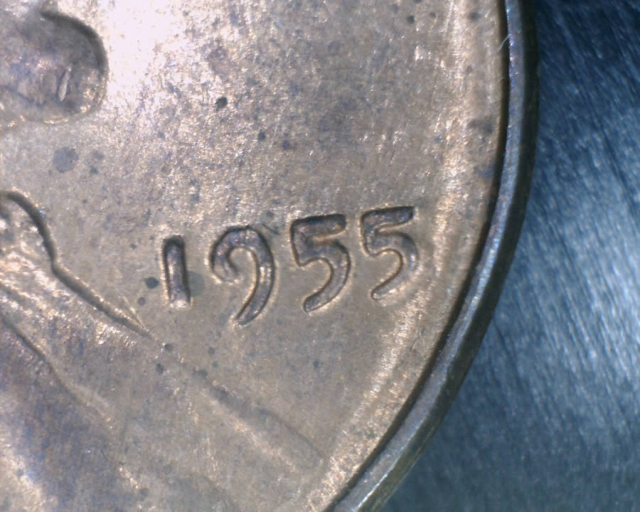 1955-LWC-Horizontal-Bust-Die-Crack-&-Minor-Date-&-Unum-Doubling