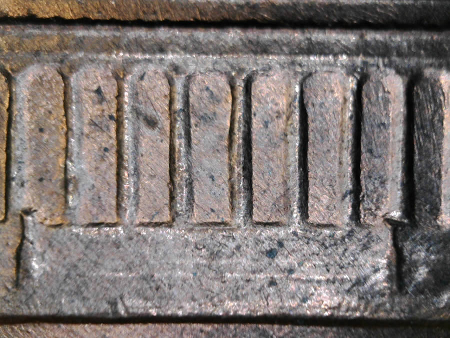 1983-P-LMC-Designers-Initials-A-Mess-From-Weak-Strike?