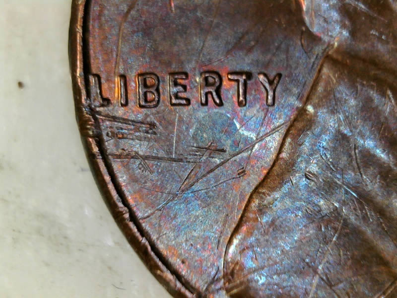 1959-P-LMC-Real-Nasty-Machine-Damage-On-An-AU-Cent!