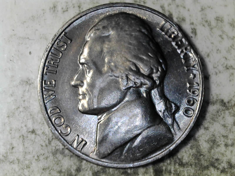 1960-P-Jefferson-Nickel-Clipped-Edge,-Etc