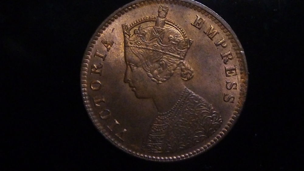 Underweight-1/4-Anna-1889-Queen-Victoria
