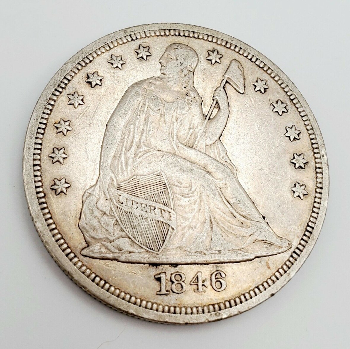 1846-Seated-Liberty-XF-Slightly-Overweight?-Real?-Did-I-Overpay?