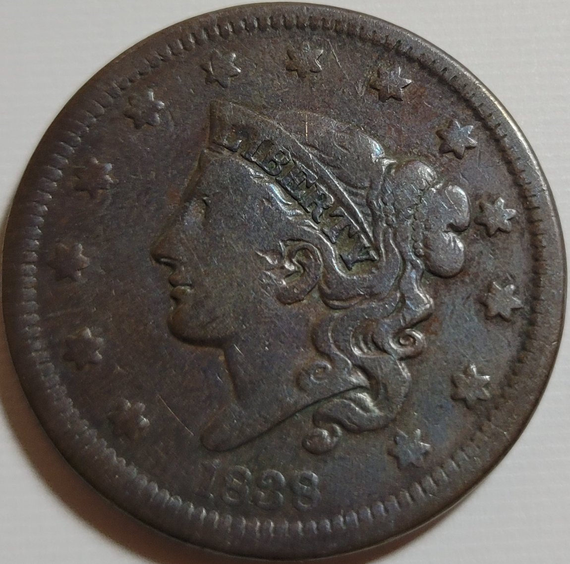 1838-Coronet-Head-Cent