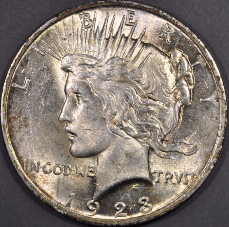 2-1923-Peace-Dollars-One-Raw-One-PCGS
