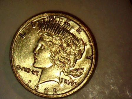 Gold.4inch-1922-Peace-Dollar