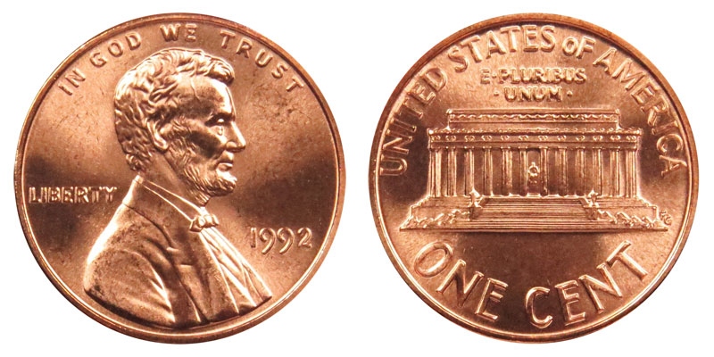 1992-D-Penny-Struck-On-Steel-Planchet?