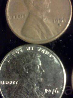 1976-Silver-Penny,-And-Weighs-Les