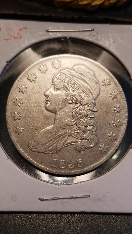1835-Capped-Bust-Half-For-Grade-And-Authentication