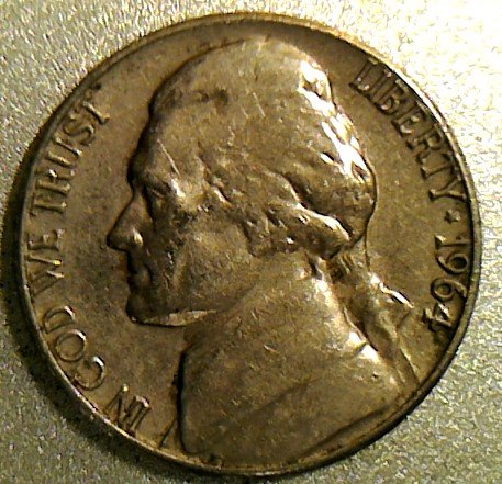 1964-D-Jefferson-Nickel,-Reverse-Finning
