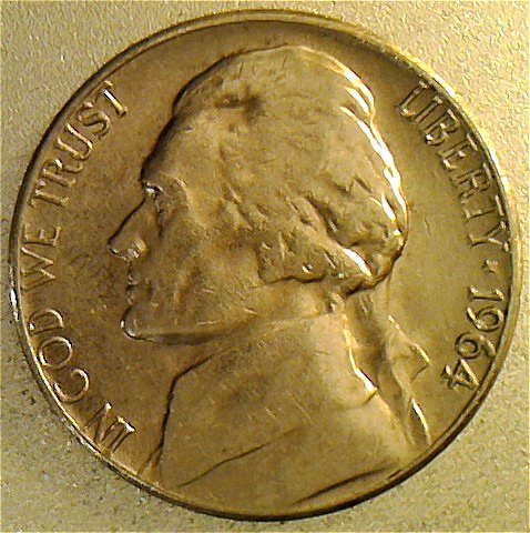 1964-D-Jefferson-Nickel,-Reverse-Die-Chip