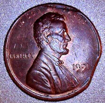 1991-P-Lincoln-Cent,-Clipped?