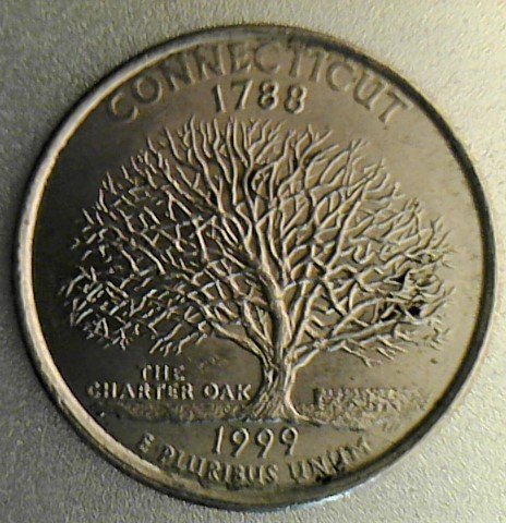 1999-P-Connecticut-Quarter,-Reverse-Die-Crack