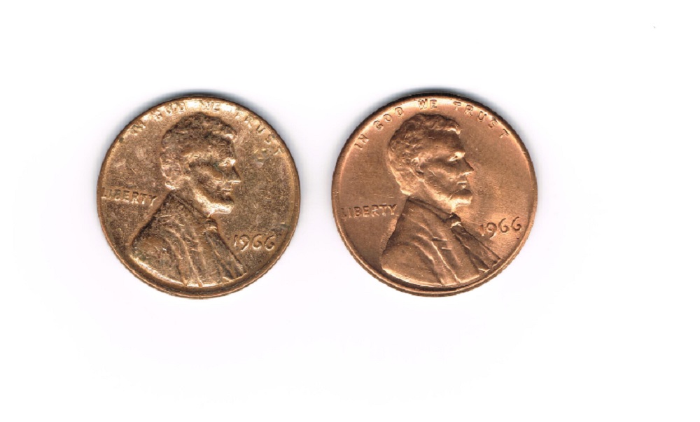 1966-Penny-On-Bruss-Planchet?