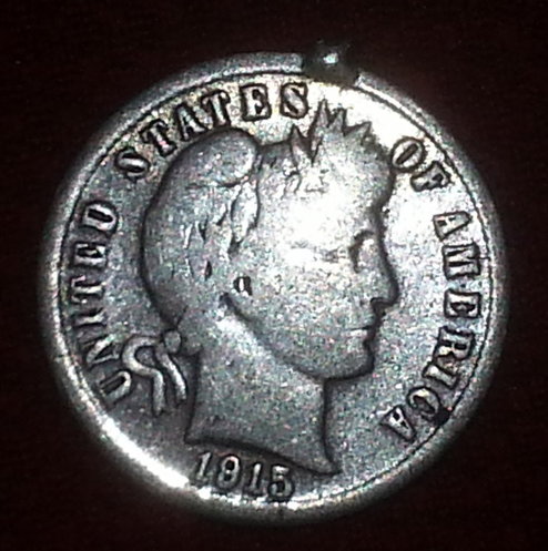 1915-S-One-Dime-Has-Excess-At-Top