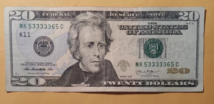 2013-Trinary-Twenty-Dollar-Bill-With-Five-Threes-In-A-Row
