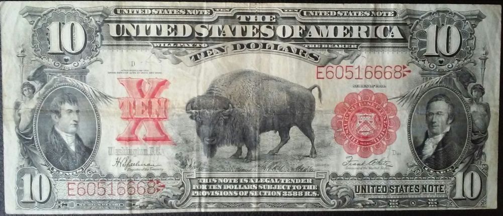 Series-Of-1901-$10-Silver-Cert-Bison-Grading