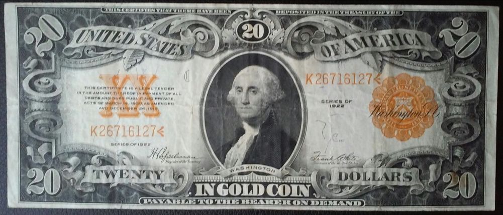Series-Of-1922-$20-Gold-Cert-Grading
