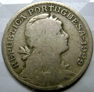1929-Portugal-50-Centavos