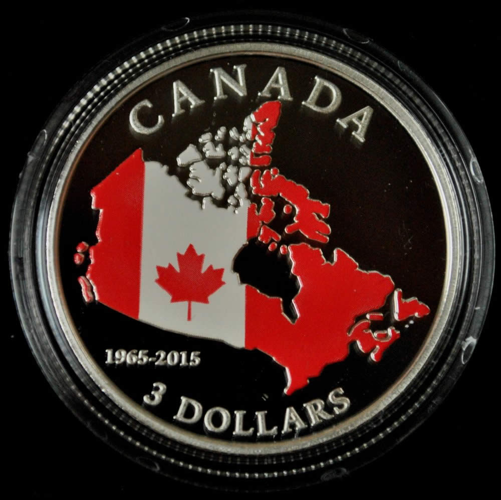 2015-$3-50th-Anniversary-Of-The-Canadian-Flag