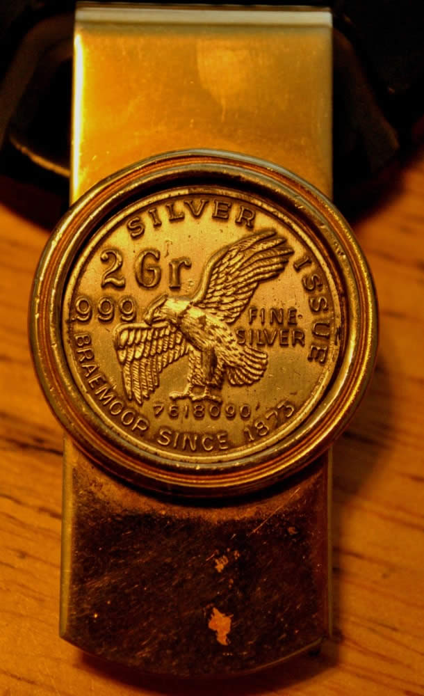 Money-Clip-With-2-Gr-Silver-Issue-Braemoor-Coin