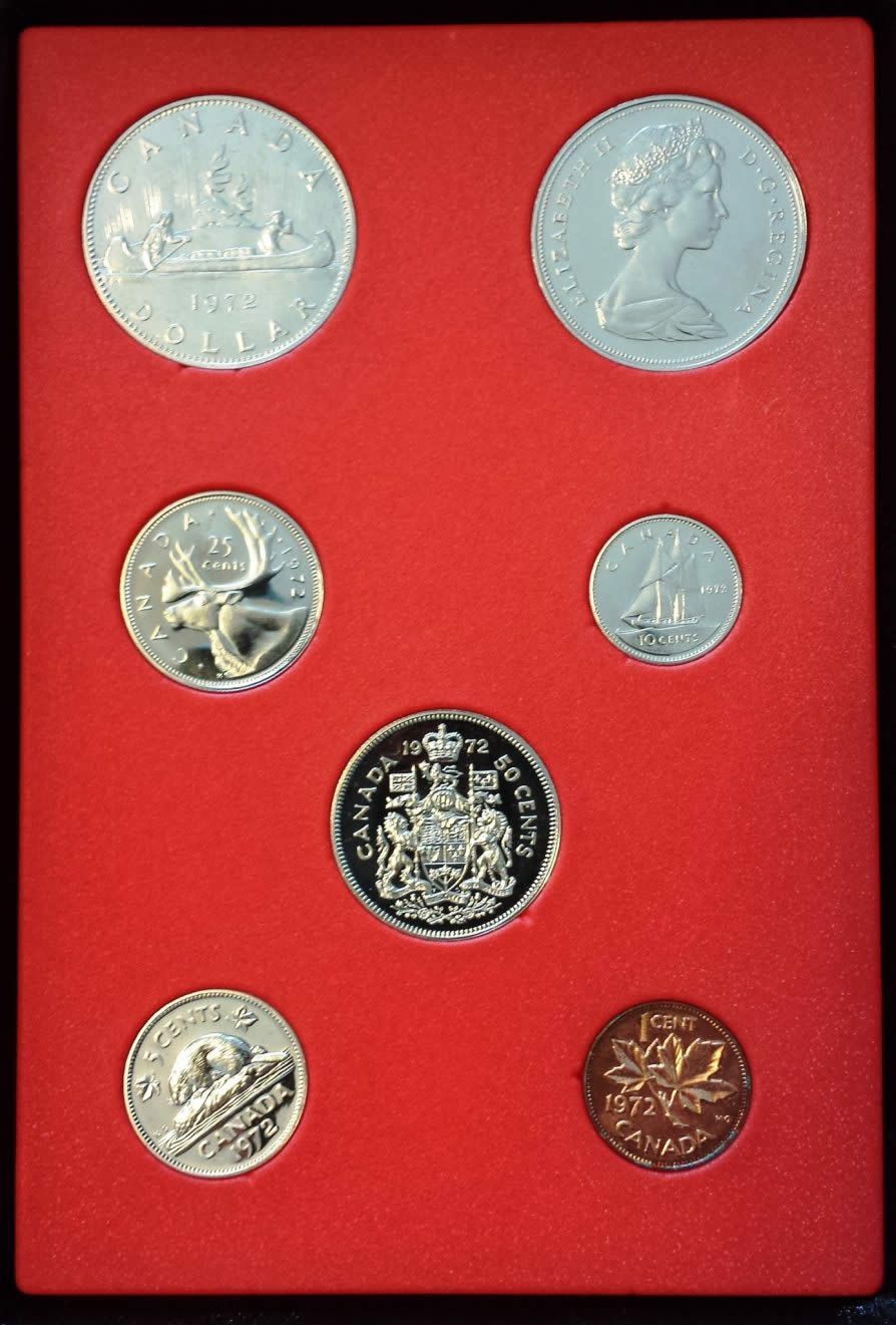1972-Silver-Dollar,-Double-Dollar-And-Double-Penny-Sets