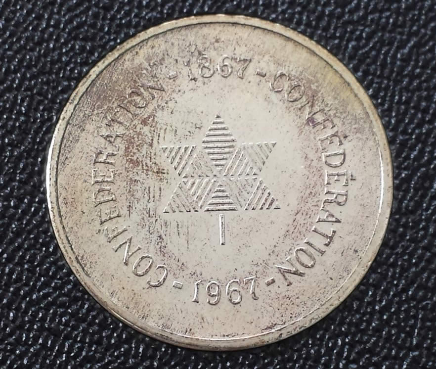 1967-Centennial-Of-Canada-Sterling-Silver-Medallion-In-Original-Packaging