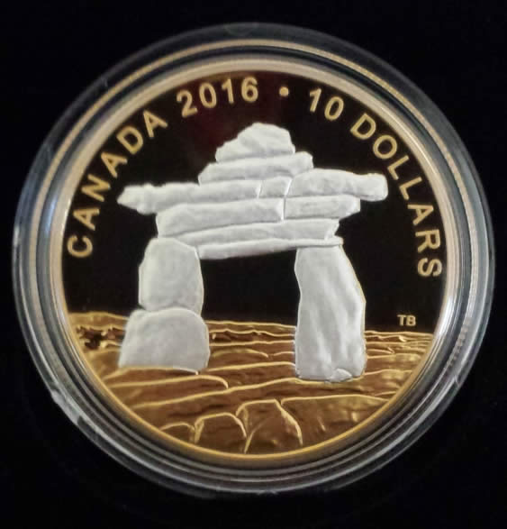 1/2-Oz-Reverse-Gold-Plated-Inukshuk