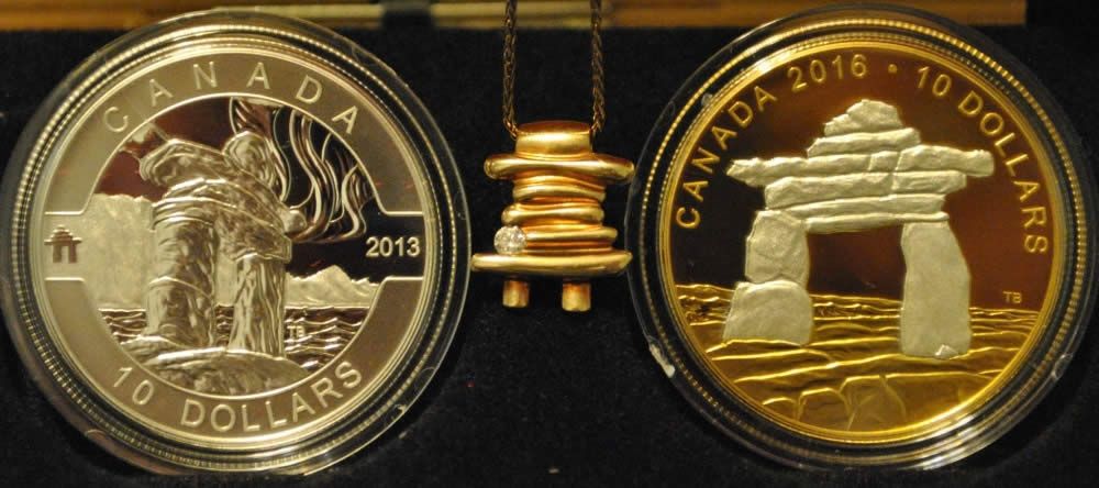 1/2-Oz-Reverse-Gold-Plated-Inukshuk