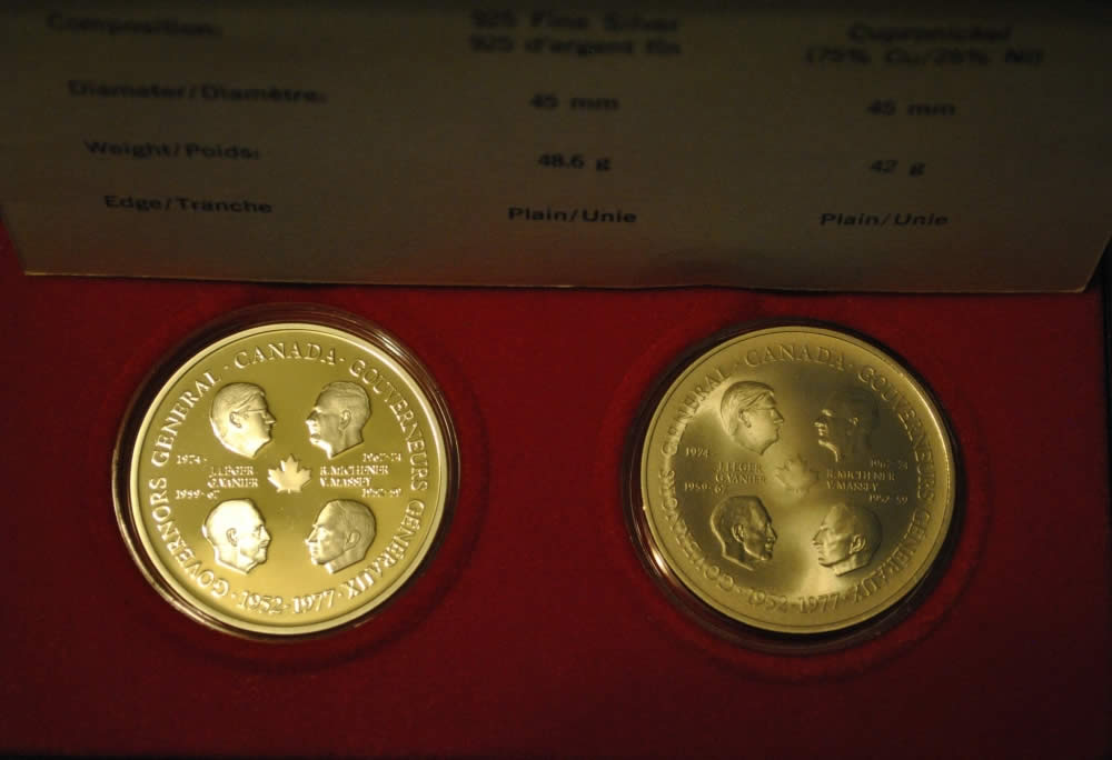 1977-Four-Governors-General-Medallion-Set