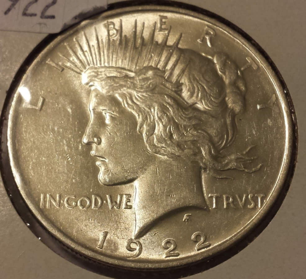1922-Peace-Dollar---Obverse-Doubling/Die-Crack