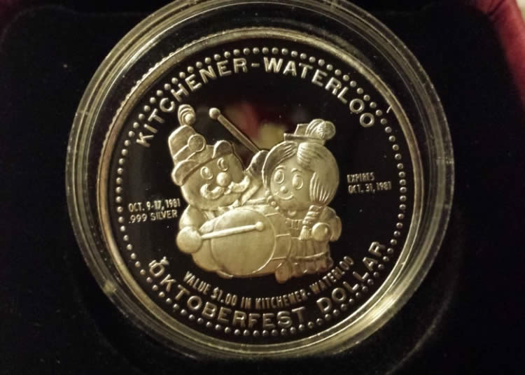 Kitchener-Waterloo-Tokens-1973,-1978,-1981,-1983